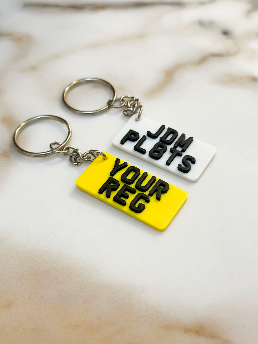 JDM Style Number Plate Keyring | Custom Car Reg Keychain | Rectangular Shape | Japanese Plate Style | Gift for Him Her | Car Enthusiast Gift