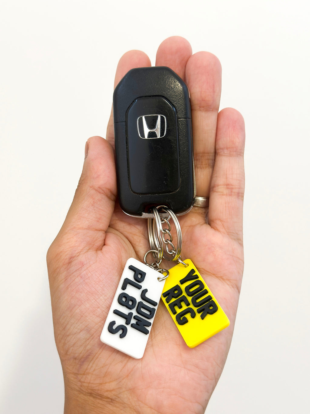 JDM Style Number Plate Keyring | Custom Car Reg Keychain | Rectangular Shape | Japanese Plate Style | Gift for Him Her | Car Enthusiast Gift
