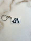 JDM Style Number Plate Keyring | Custom Car Reg Keychain | Rectangular Shape | Japanese Plate Style | Gift for Him Her | Car Enthusiast Gift