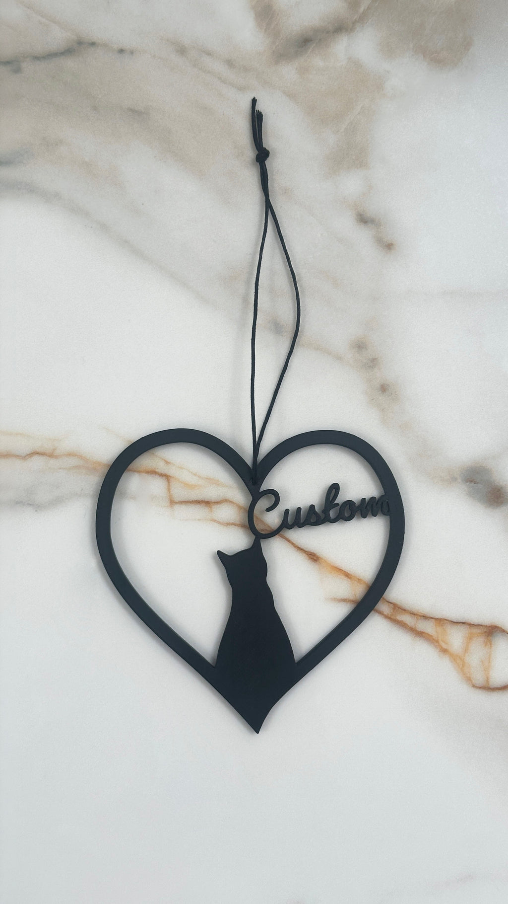 Personalised Pet Name Heart Hanging Sign | Custom Cat or Dog Silhouette Decor | Dachshund German Shepherd Labrador | Pet Memorial Gift