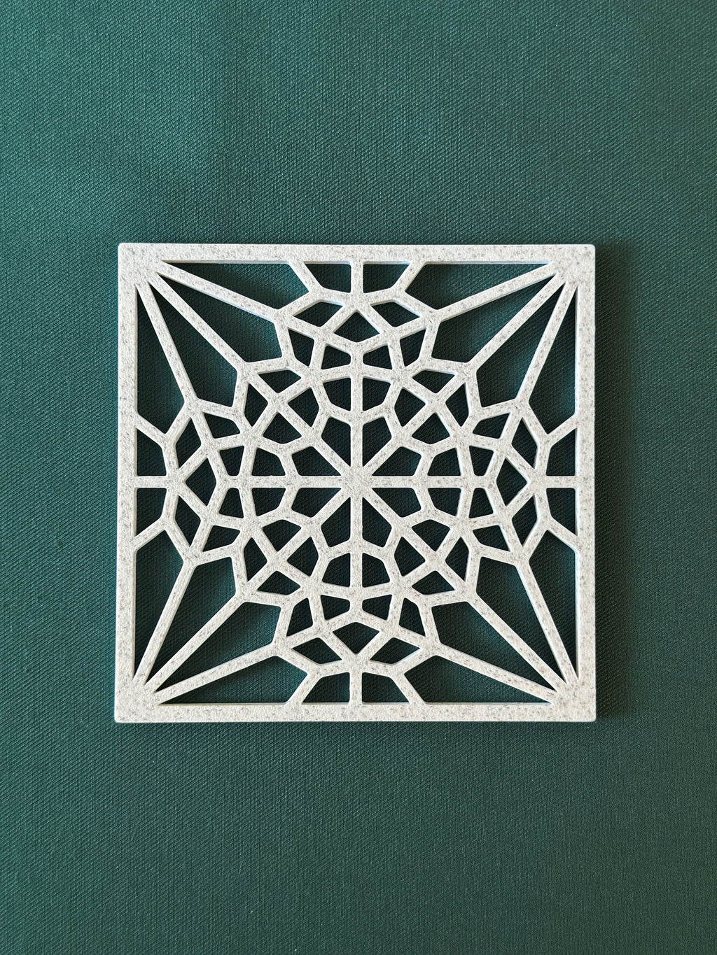 Islamic Geometric Coasters Set of 4 | Marble Effect Decorative | Moroccan Star Pattern | Islamic Home Decor Gift