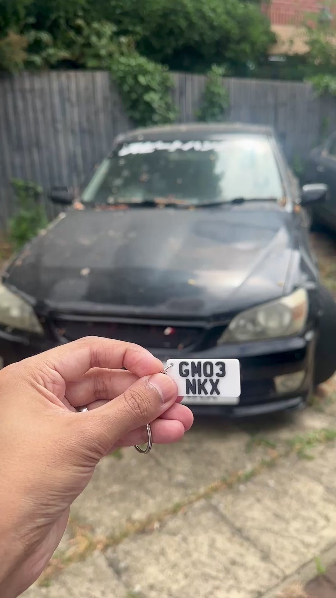 JDM Style Number Plate Keyring | Custom Car Reg Keychain | Rectangular Shape | Japanese Plate Style | Gift for Him Her | Car Enthusiast Gift